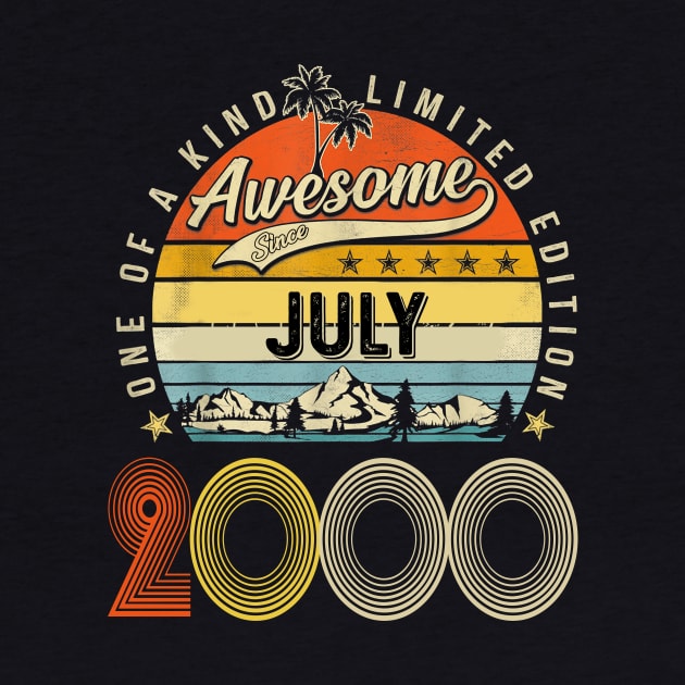 Awesome Since July 2000 Vintage 23rd Birthday by Ripke Jesus